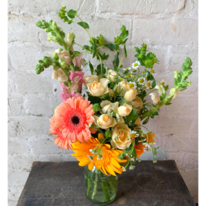 Bouquet hand tied gerbera roses stocks by HM Floristry